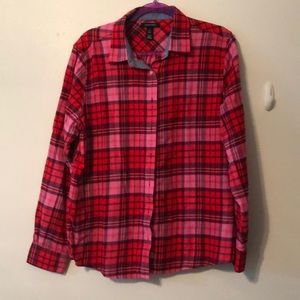 NWOT lands End size L 14/16 checkered